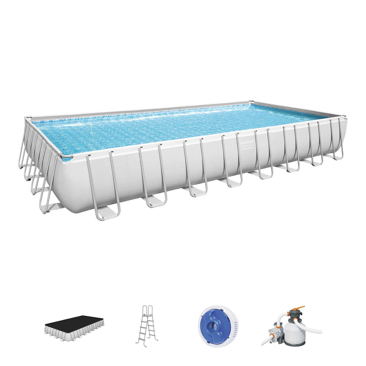 Bestway Platinum Series Power Steel 31'4" x 16' x 52" Above Ground Pool Set